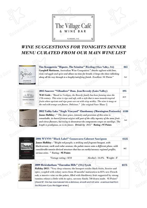 village cafe & wine bar flinders reviews|The Village Cafe / Portal 92 .